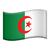 Apple design of the flag: Algeria emoji verson:ios 16.4
