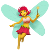 Apple design of the woman fairy emoji verson:ios 16.4