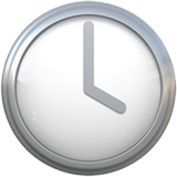 Apple design of the four o’clock emoji verson:ios 16.4