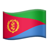 Apple design of the flag: Eritrea emoji verson:ios 16.4