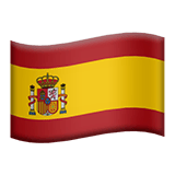 Apple design of the flag: Spain emoji verson:ios 16.4