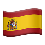 Apple design of the flag: Spain emoji verson:ios 16.4