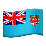Apple design of the flag: Fiji emoji verson:ios 16.4