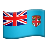 Apple design of the flag: Fiji emoji verson:ios 16.4