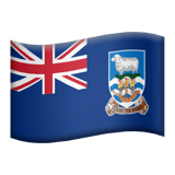 Apple design of the flag: Falkland Islands emoji verson:ios 16.4