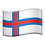 Apple design of the flag: Faroe Islands emoji verson:ios 16.4