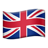 Apple design of the flag: United Kingdom emoji verson:ios 16.4