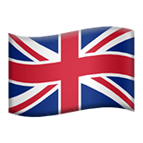 Apple design of the flag: United Kingdom emoji verson:ios 16.4