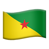 Apple design of the flag: French Guiana emoji verson:ios 16.4
