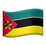Apple design of the flag: Mozambique emoji verson:ios 16.4