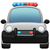 Apple design of the oncoming police car emoji verson:ios 16.4