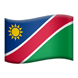 Apple design of the flag: Namibia emoji verson:ios 16.4