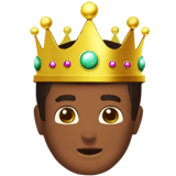 Apple design of the prince: medium-dark skin tone emoji verson:ios 16.4