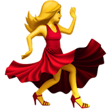 Apple design of the woman dancing emoji verson:ios 16.4