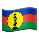 Apple design of the flag: New Caledonia emoji verson:ios 16.4