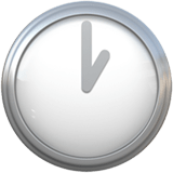 Apple design of the one o’clock emoji verson:ios 16.4