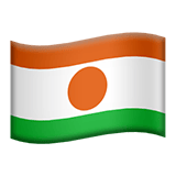 Apple design of the flag: Niger emoji verson:ios 16.4