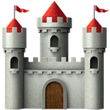 Apple design of the castle emoji verson:ios 16.4