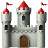 Apple design of the castle emoji verson:ios 16.4
