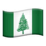 Apple design of the flag: Norfolk Island emoji verson:ios 16.4