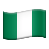 Apple design of the flag: Nigeria emoji verson:ios 16.4