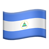 Apple design of the flag: Nicaragua emoji verson:ios 16.4