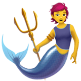Apple design of the merperson emoji verson:ios 16.4