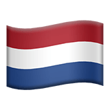 Apple design of the flag: Netherlands emoji verson:ios 16.4