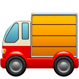 Apple design of the delivery truck emoji verson:ios 16.4