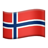Apple design of the flag: Norway emoji verson:ios 16.4
