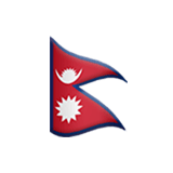 Apple design of the flag: Nepal emoji verson:ios 16.4