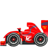 Apple design of the racing car emoji verson:ios 16.4