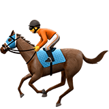 Apple design of the horse racing emoji verson:ios 16.4