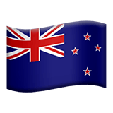 Apple design of the flag: New Zealand emoji verson:ios 16.4