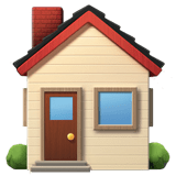 Apple design of the house emoji verson:ios 16.4