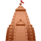 Apple design of the hindu temple emoji verson:ios 16.4