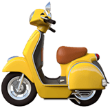 Apple design of the motor scooter emoji verson:ios 16.4