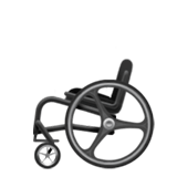 Apple design of the manual wheelchair emoji verson:ios 16.4