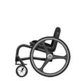 Apple Apple design of the manual wheelchair emoji verson:ios 16.4
