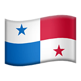 Apple design of the flag: Panama emoji verson:ios 16.4