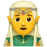 Apple design of the man elf emoji verson:ios 16.4