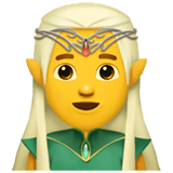 Apple design of the man elf emoji verson:ios 16.4