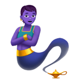 Apple design of the genie emoji verson:ios 16.4