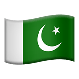 Apple design of the flag: Pakistan emoji verson:ios 16.4