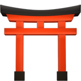 Apple design of the shinto shrine emoji verson:ios 16.4