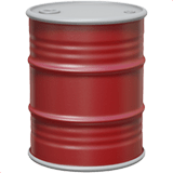 Apple design of the oil drum emoji verson:ios 16.4