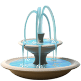 Apple design of the fountain emoji verson:ios 16.4