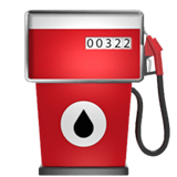 Apple design of the fuel pump emoji verson:ios 16.4