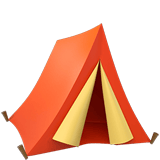 Apple design of the tent emoji verson:ios 16.4