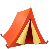 Apple design of the tent emoji verson:ios 16.4